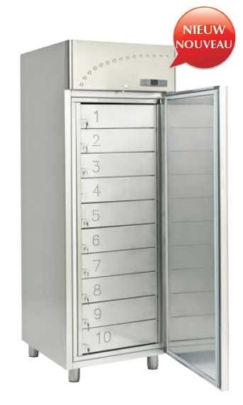 Armoire réfrigérée à casiers - 14 à clef inox CM700KAMP14C