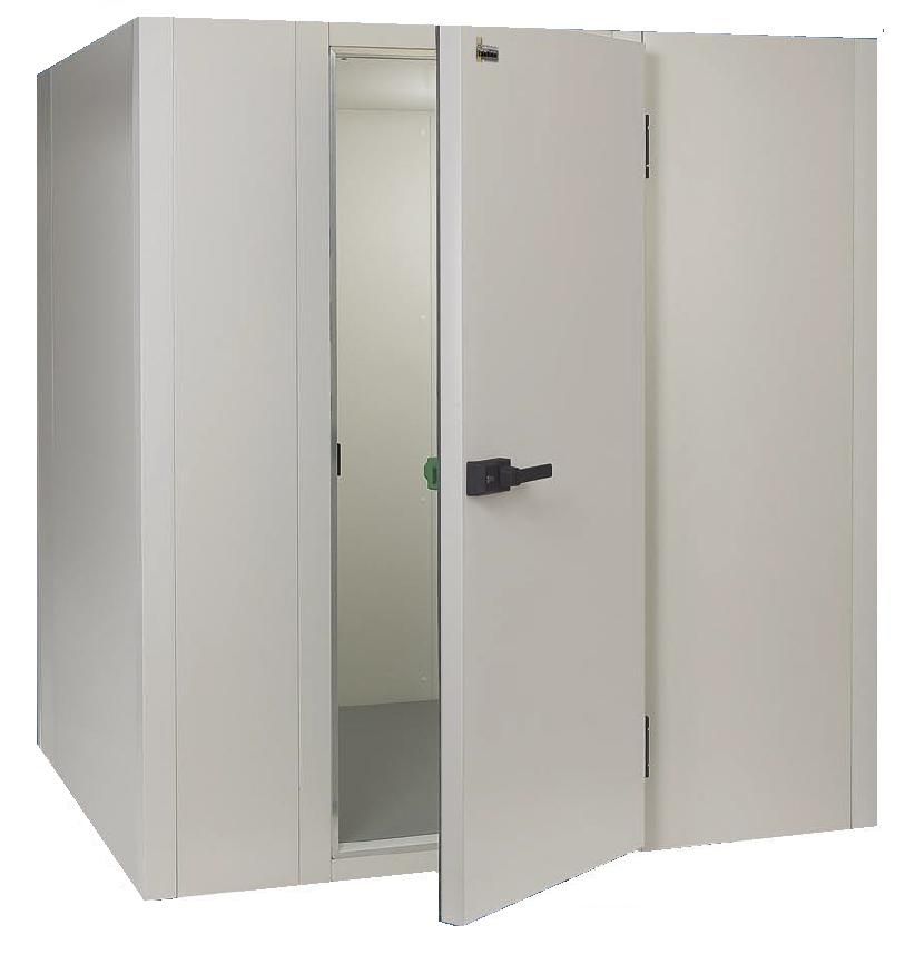 Chambre frigo avec sol en panneaux deuxième choix -  Dim. int. L 3000 x P 2400 x H 1940 mm