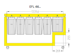 Extra mand voor diepvrieskist EFL4655