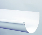 Gouttières demi-rondes ISO en PVC G120 mm (4m)