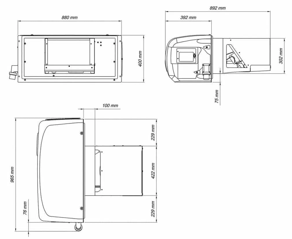 Monobloc wandmontage ARKTIK 1600N/T positieve temperatuur