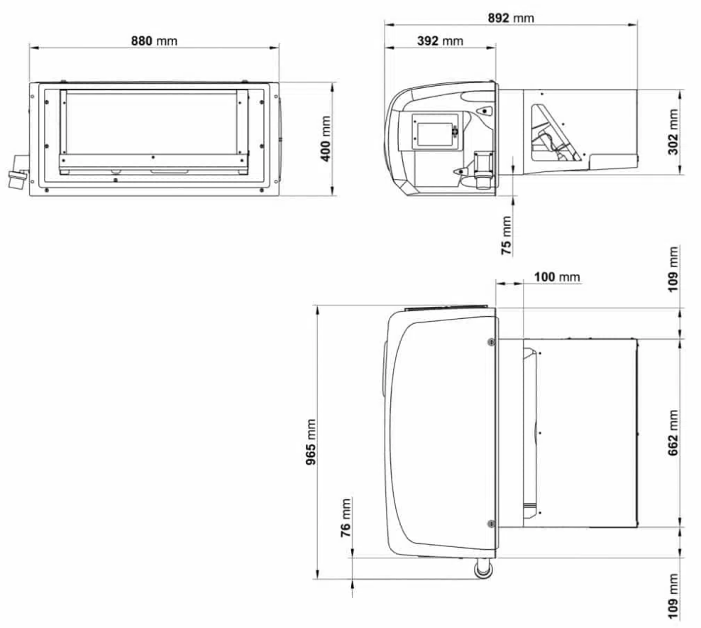 Monobloc wandmontage ARKTIK 2000N positieve temperatuur