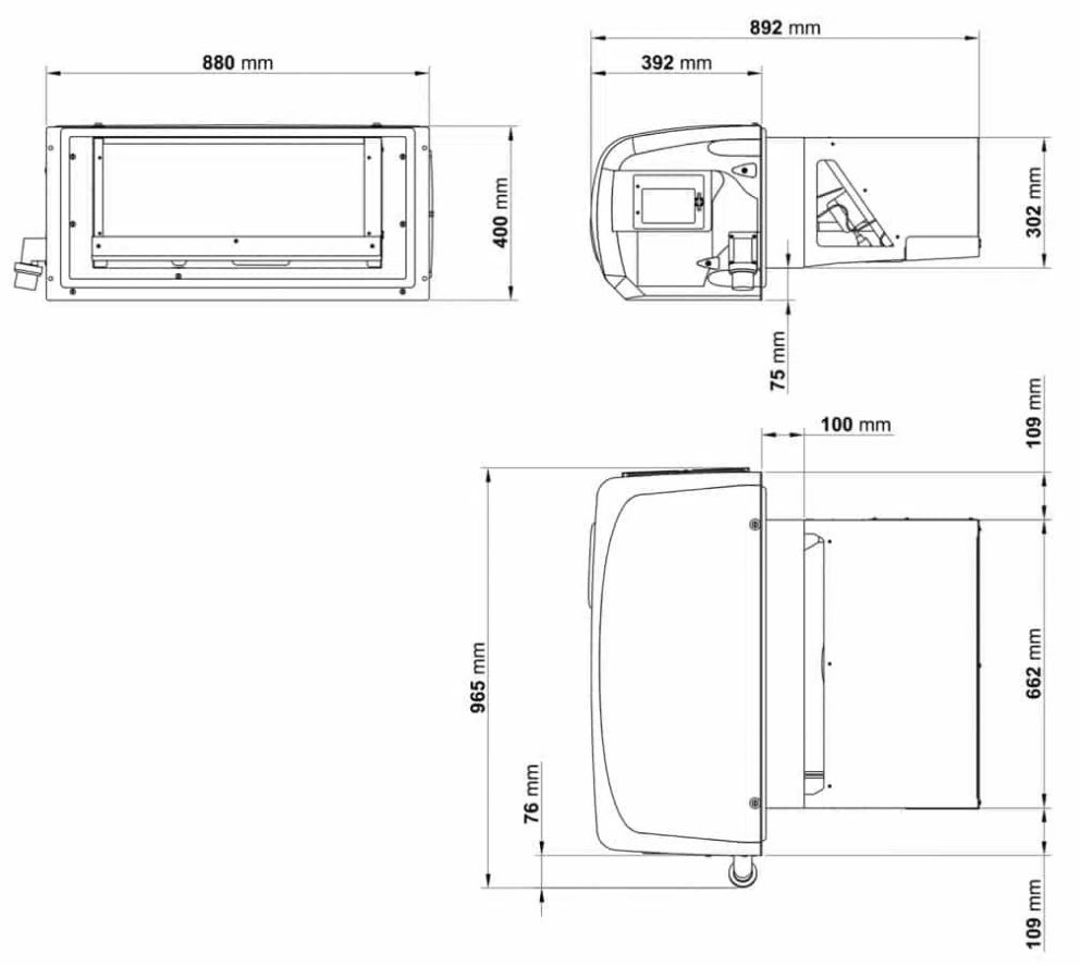 Monobloc wandmontage ARKTIK 2000P Bi-temperatuur +2°C/-20°C