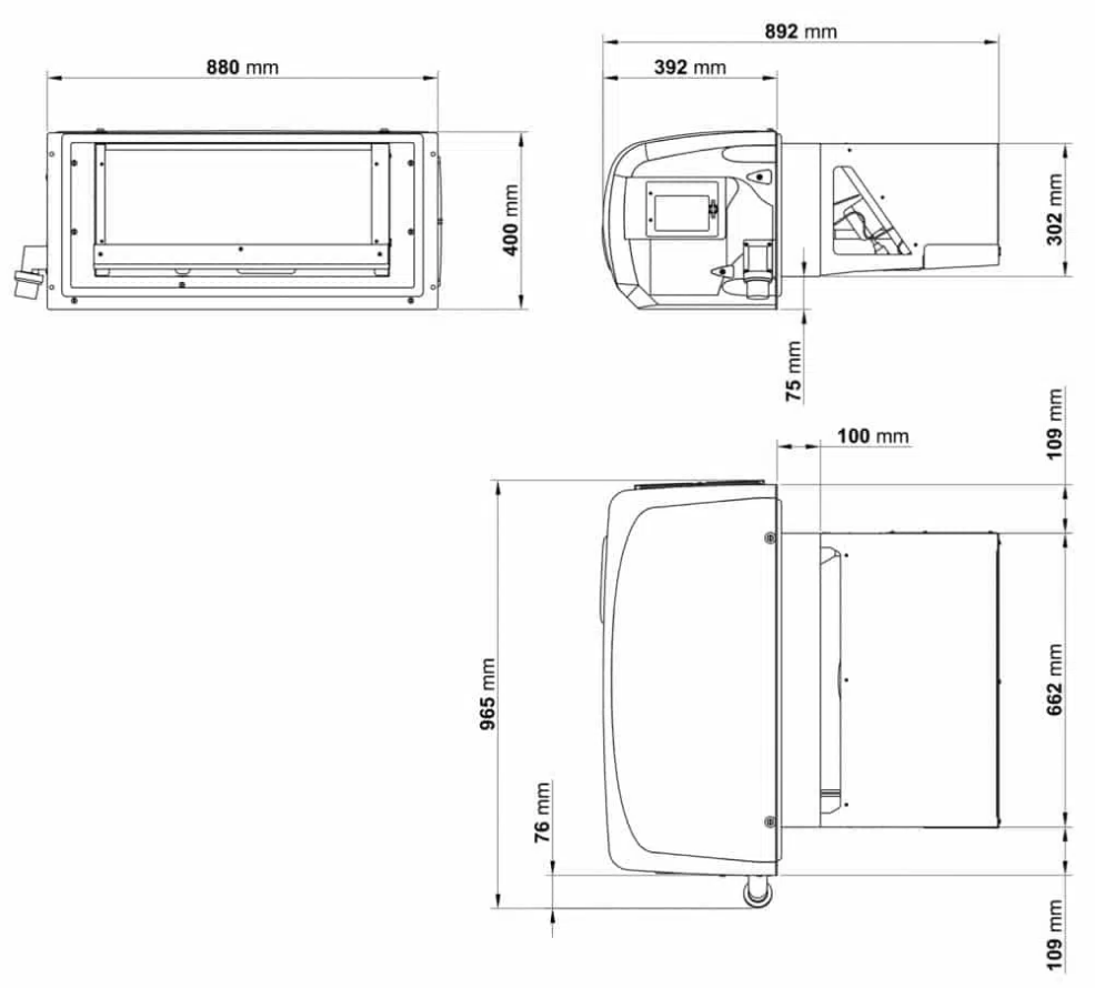 Monobloc wandmontage ARKTIK 2000P/K Bi-temperatuur +10°C/-20°C