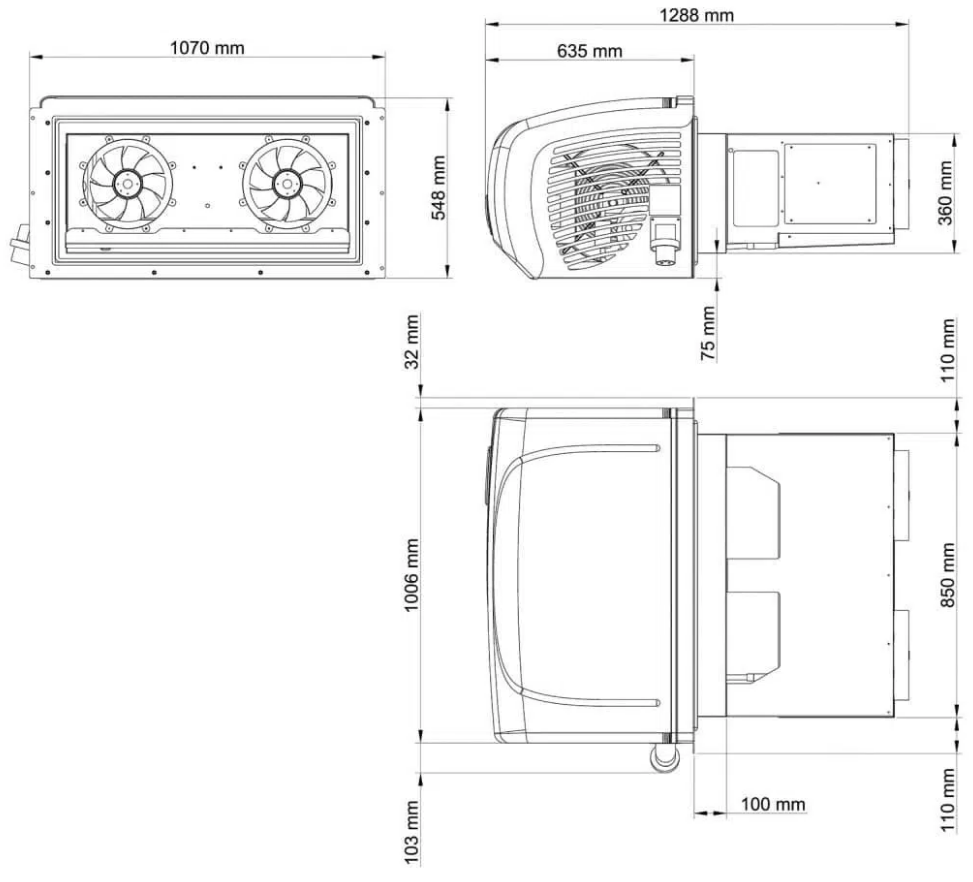 Monobloc wandmontage ARKTIK 3000P Bi-temperatuur +10°C/-20°C