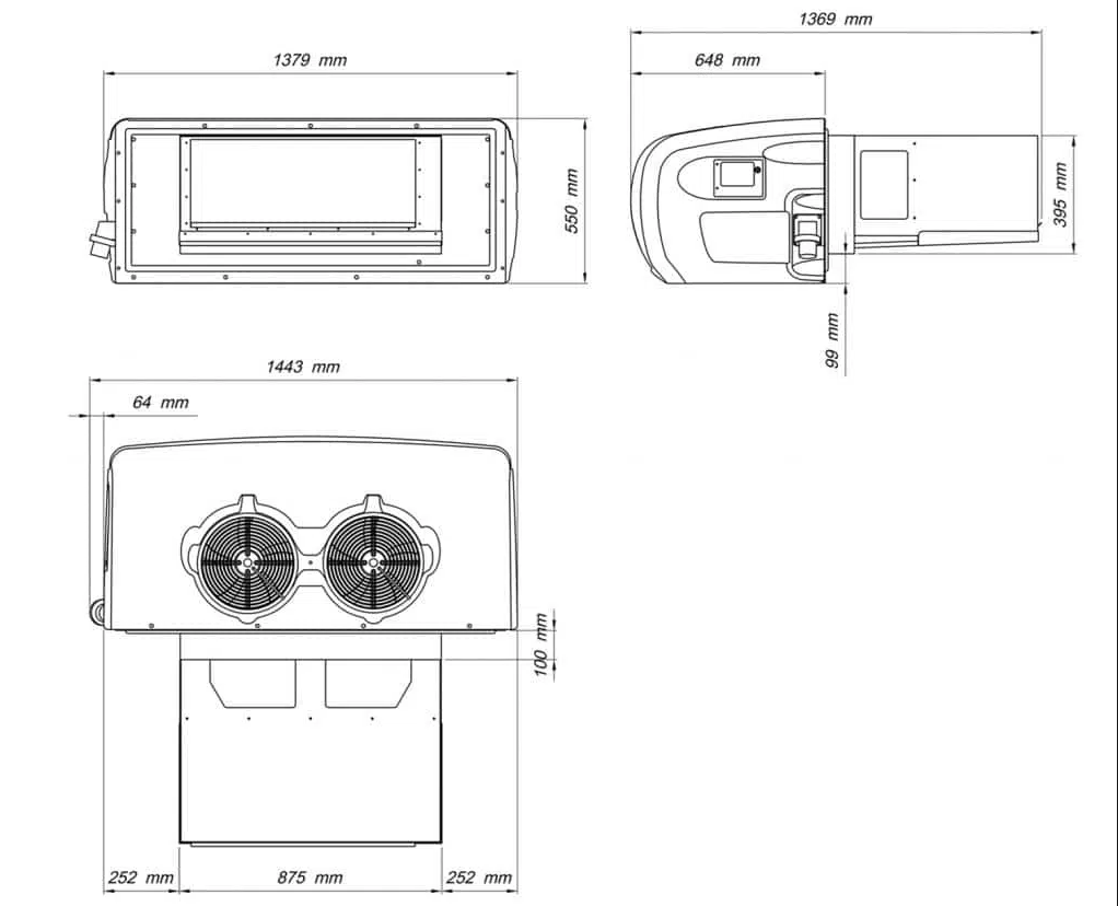 Monobloc wandmontage ARKTIK 4000N positieve temperatuur +2°C