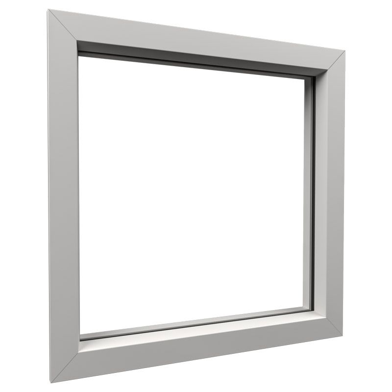 Châssis fixe en PVC double vitrage KRE - 0600x0400mm