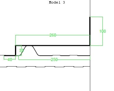 Windveer tegen muur NCN 4 - RAL 8012