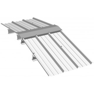 Faitière double crantée NCN4 - L 2140 mm RAL9010