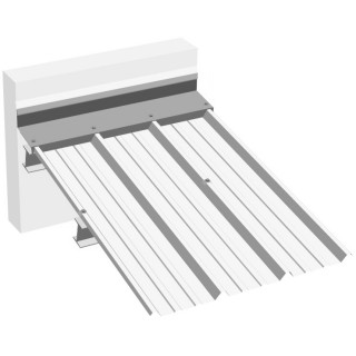 Nok getand (tegen muur) NCN4 - L 2140 mm RAL7016