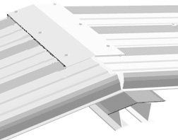 Nok plat NCN4 - L 2100 mm RAL7016