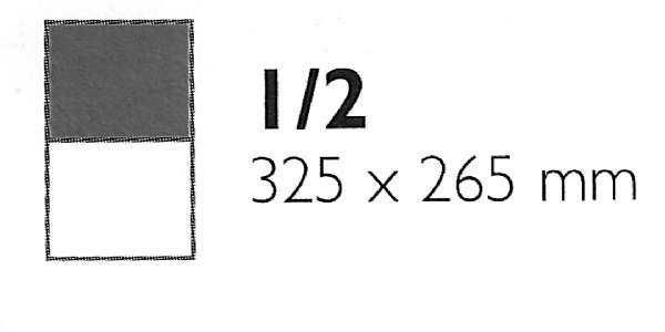 Bac gastro inox 325x265x20mm GN 1/2