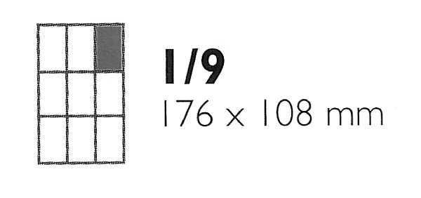 Bac gastro inox 176x108x65mm GN 1/9