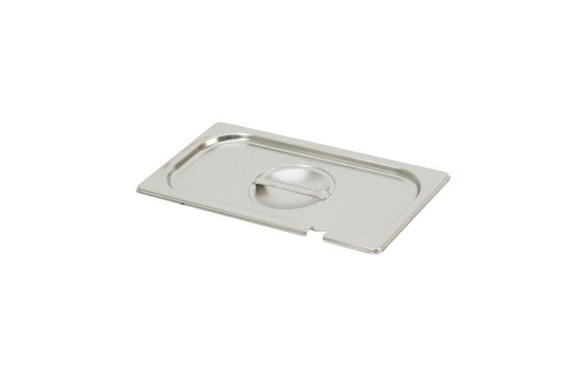 Couvercle inox avec encoche pour bac gastro GN 1/3