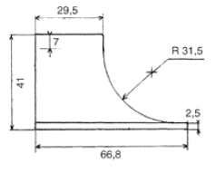 Angle arrondi petit modèle - coin extérieur