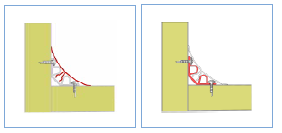 Angle arrondi petit modèle - systeme à clipser