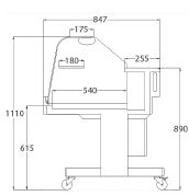 Location vitrine réfrigérée NICE 150 (VN15)