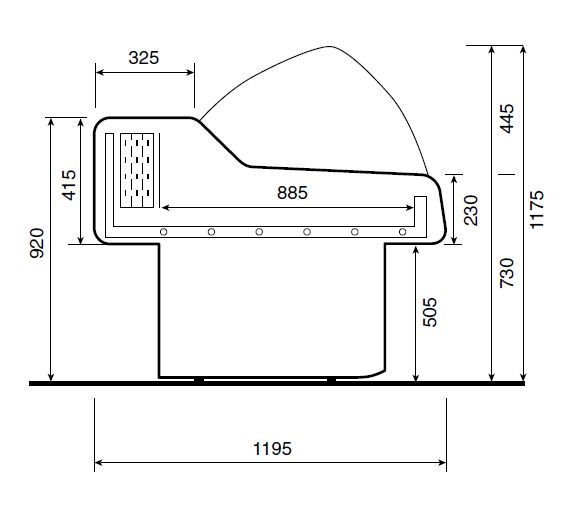 Location vitrine réfrigérée SAIGON 250 (VS25)