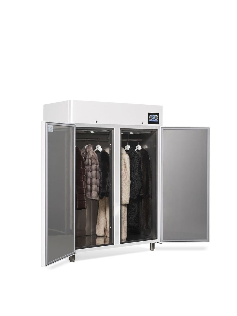 Armoire pour manteaux de fourrure Fur Closet 2 portes, blanche (NCA2PW)