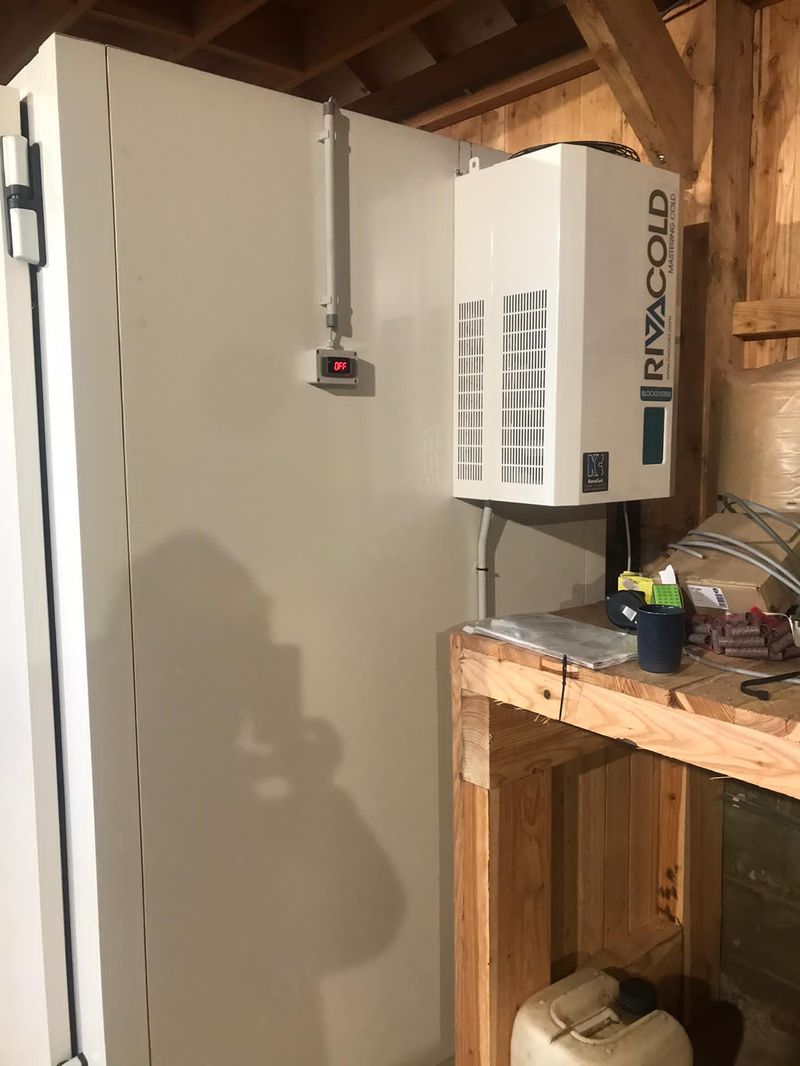 Koelcel met vloer Minibox 3000 x 1200 x 1940 (koelunit inclus (NCO14) TWEEDEHANDS