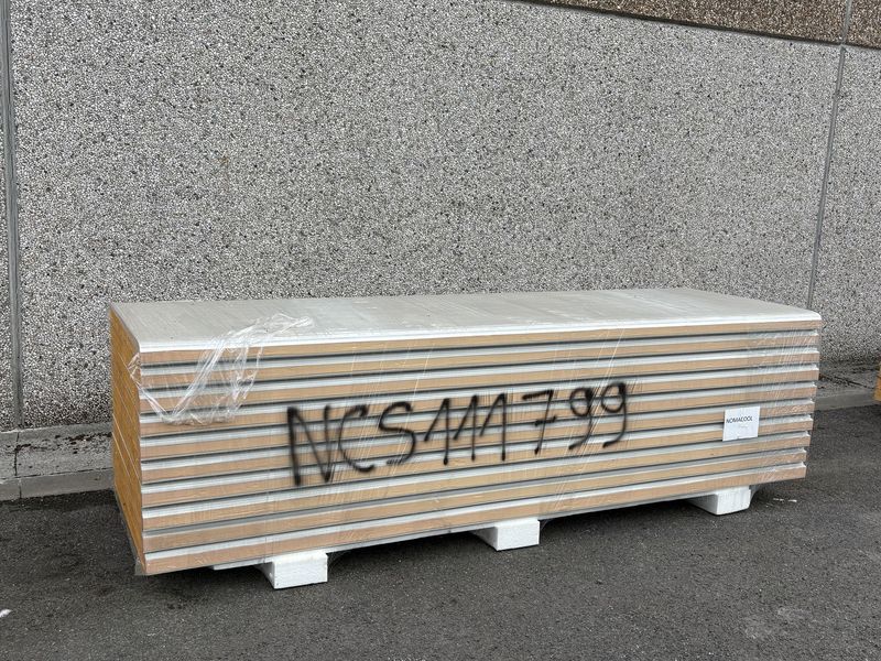 Sandwichpanelen 80 mm 10 lengtes 3055 mm (NCS111799)