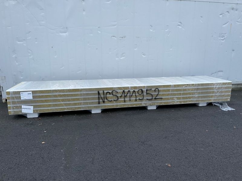 Sandwichpanelen Rotswol 120 mm geperforeerd 5 lengtes 5000 mm  (NCS111952)