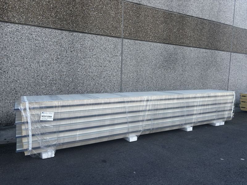 Isolatie dakpanelen DAK4/100 mm RAL 7016/9002 - 8 lengtes 6100 mm (NCS112564)