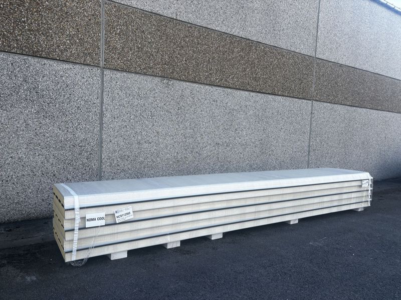Isolatie dakpanelen DAK4/100 mm RAL 7016/9002 - 6 lengtes 6100 mm (NCS112565)