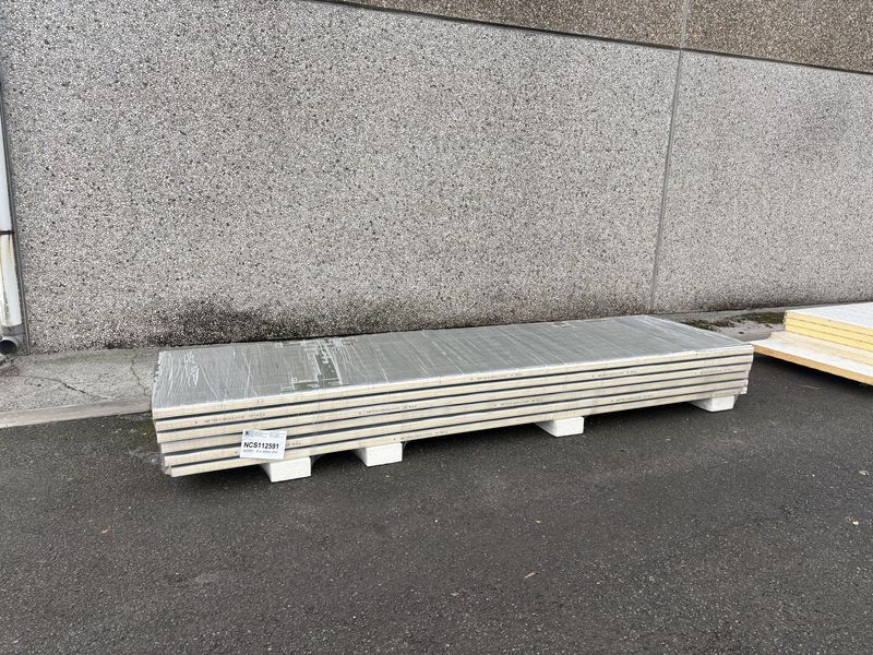 Sandwichpanelen 60 mm 6 lengtes 3650 mm (NCS112591)