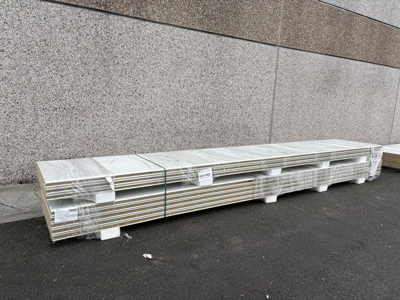 Sandwichpanelen Rotswol 60 mm 8 lengtes 6000 mm  (NCS112622)