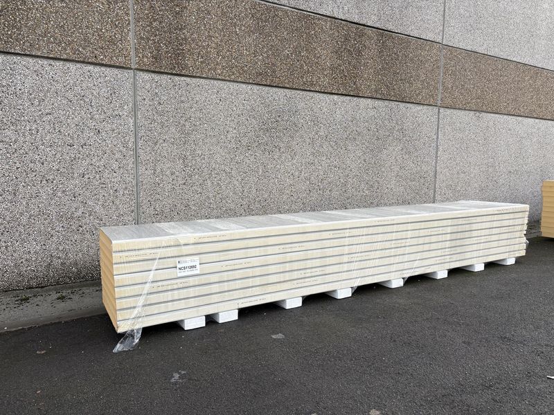 Sandwichpanelen 100 mm 8 lengtes 6000 mm (NCS112692)