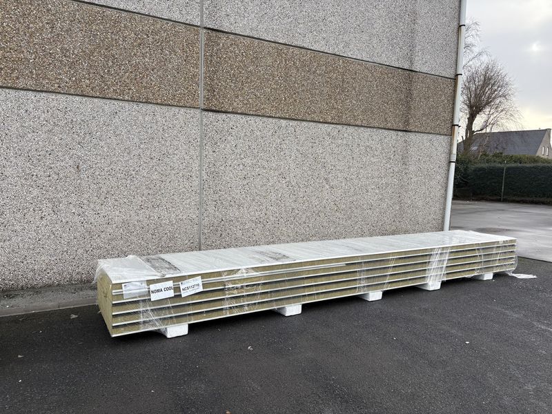 Sandwichpanelen Rotswol 100 mm 5 lengtes 6000 mm  (NCS112710)