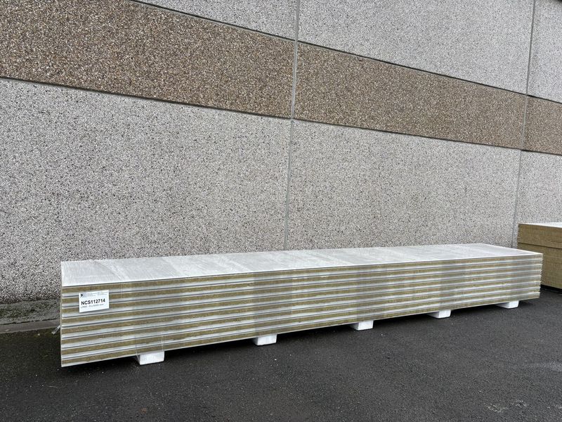 Panneaux isolants laine de roche 80 mm 8 longueurs 6000 mm (NCS112714)