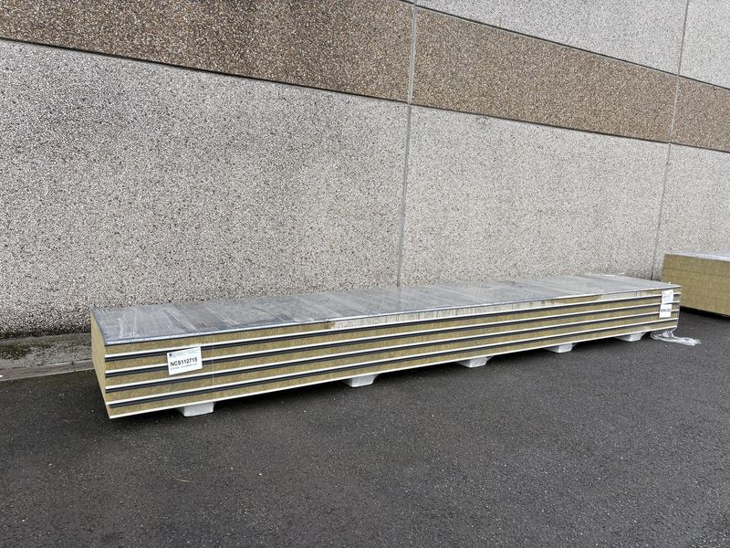 Sandwichpanelen Rotswol 100 mm 5 lengtes 6000 mm  (NCS112715)