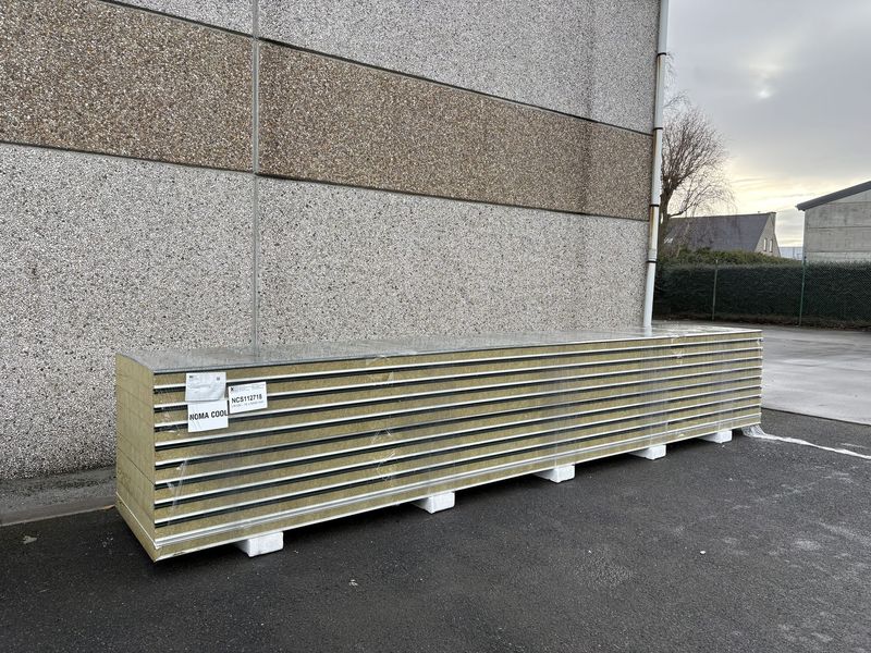 Sandwichpanelen Rotswol 100 mm 10 lengtes 6000 mm  (NCS112718)