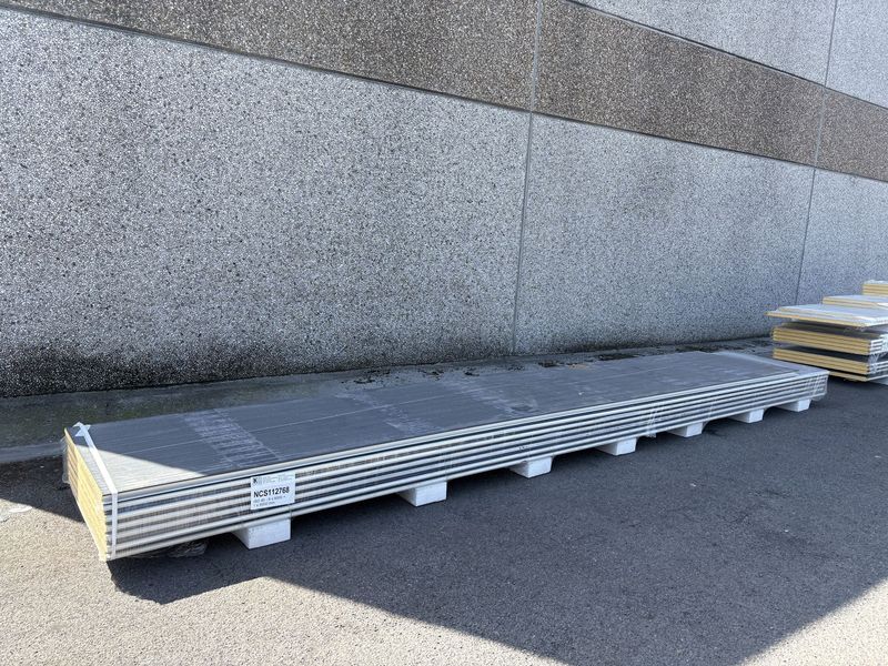 Sandwichpanelen 40 mm 6 x 6000 + 1 x 5500 mm (NCS112768)