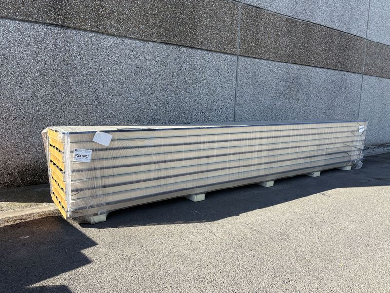 Isolatie dakpanelen DAK4 100 mm RAL 7016/9002 - 9 lengtes 7000 mm (NCS112807)
