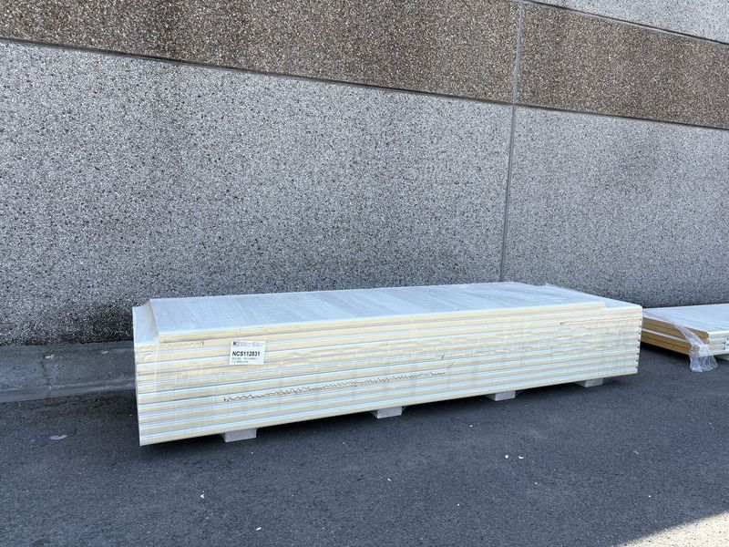 Sandwichpanelen 60 mm 10 x 4000 + 1 x 3450 mm (NCS112831)