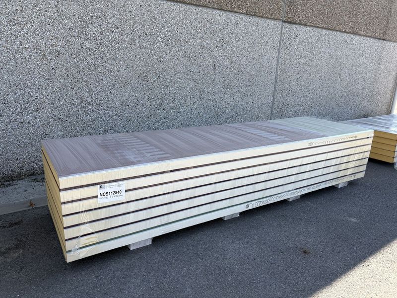 Sandwichpanelen 100 mm 7 lengtes 4000 mm (NCS112840)
