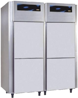 Vrieskast demonteerbaar wit 600x400 4 deuren vriestemperatuur