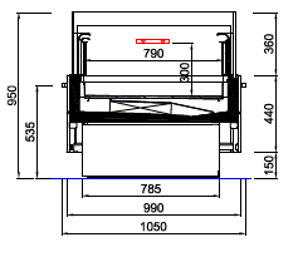 Eiland Diamond SQ 150 TN PLEXI zonder beglazing