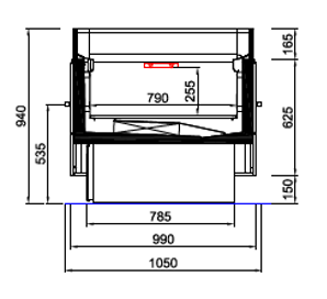 Eiland Diamond SQ 150 BT/TN zonder beglazing