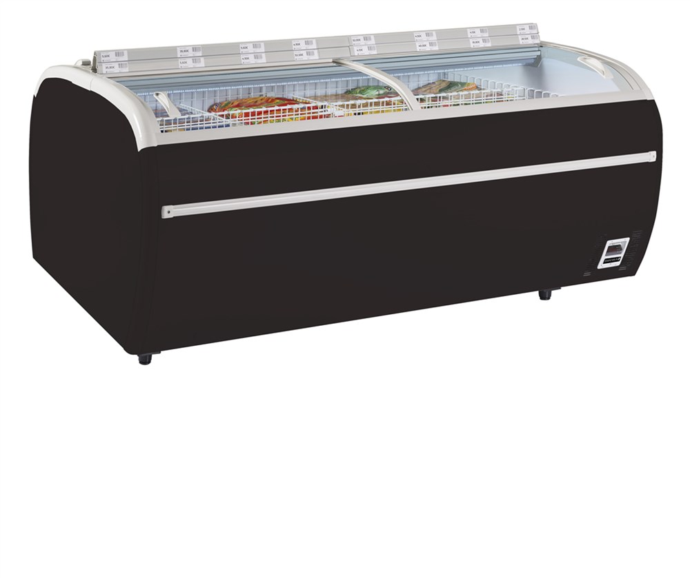 Zwarte supermarktvriezer TWIN 220B-F