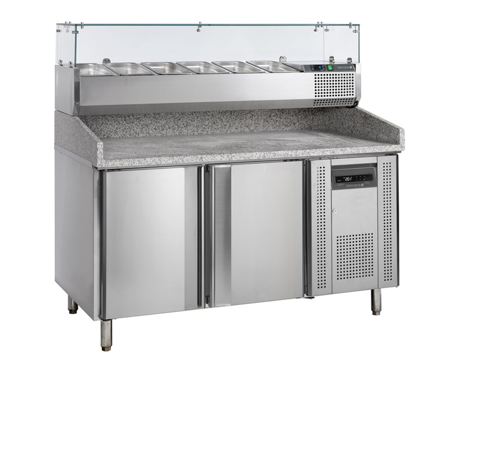 Pizzatafel incl. unit voor toppings PT1200 + VK38-150