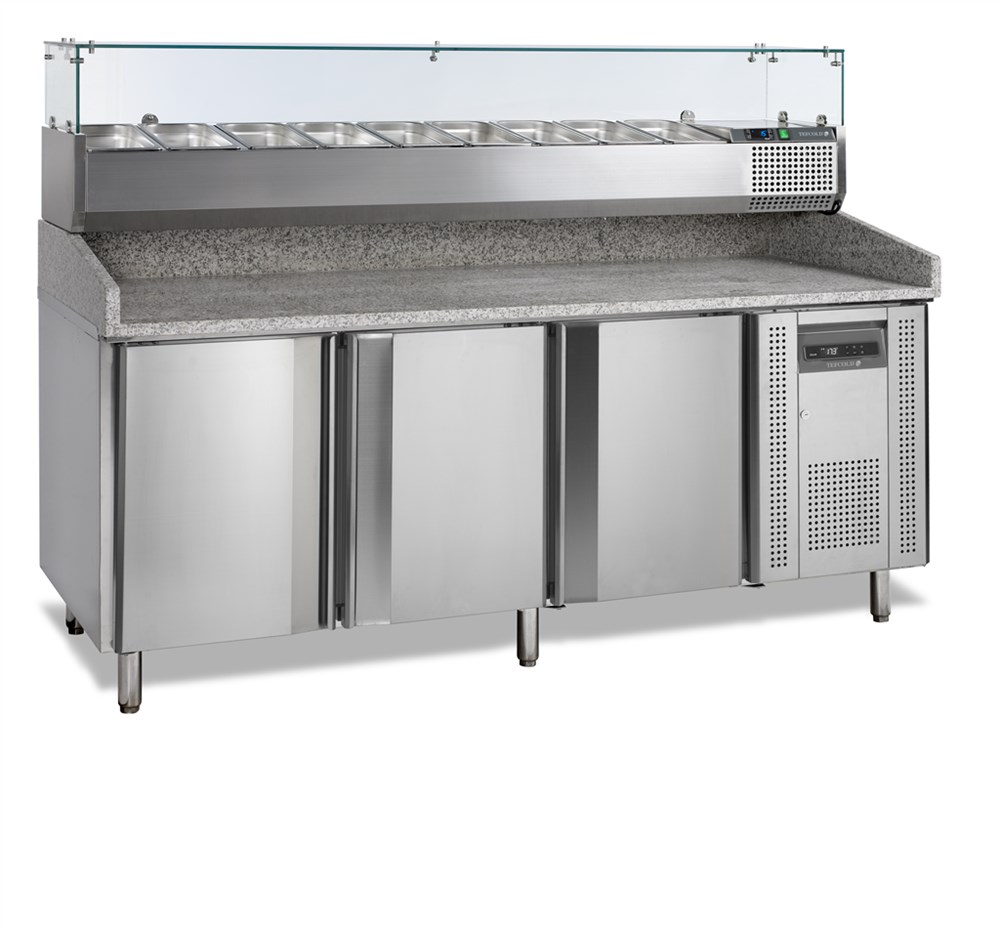 Pizzatafel incl. unit voor toppings PT1300 + VK38-200