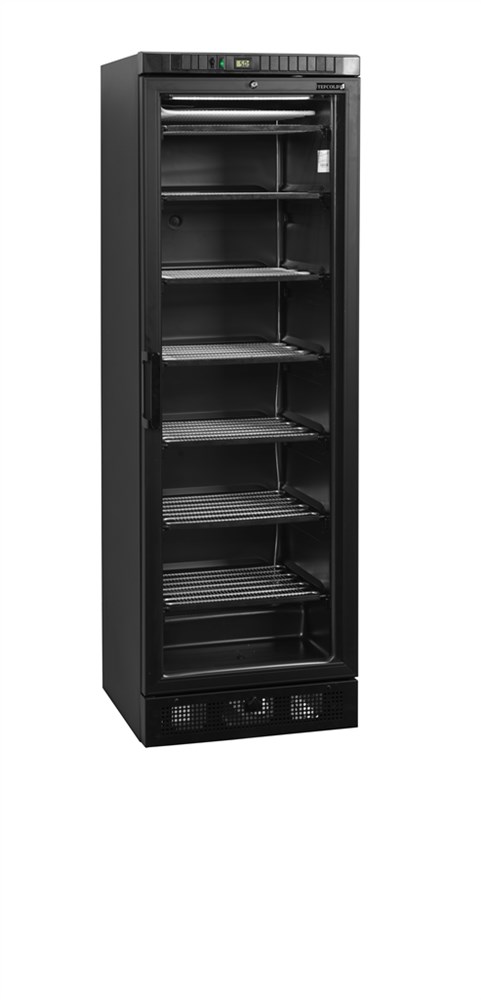 Congélateur vitré noir UFSC370G Black