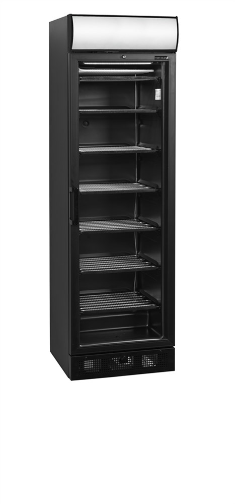 Congélateur vitré noir UFSC370GCP Black