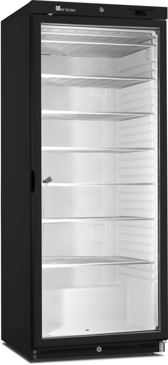 Armoire congélateur statique vitré noire AN600GB