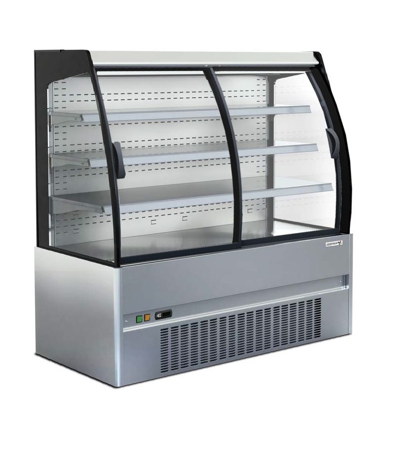 Wandkoelmeubel D85 CRONUS L 200 inox P