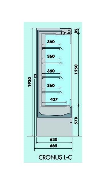 Wandkoelmeubel D65 CRONUS 130